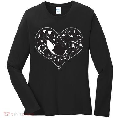 Orca Killer Whale Love Women's Long Sleeve Shirt