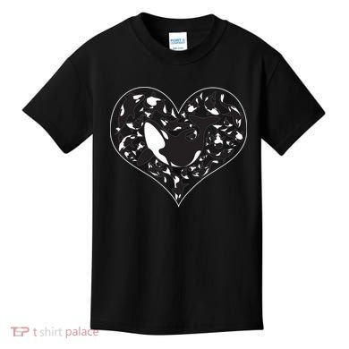 Orca Killer Whale Love Kids T-Shirt