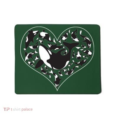 Orca Killer Whale Love Mousepad