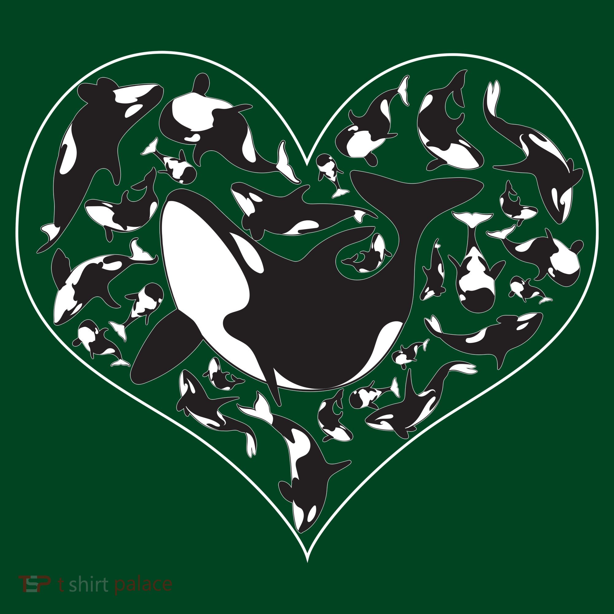 Orca Killer Whale Love Kids Sweatshirt