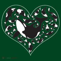 Orca Killer Whale Love Kids Hoodie thumb 2