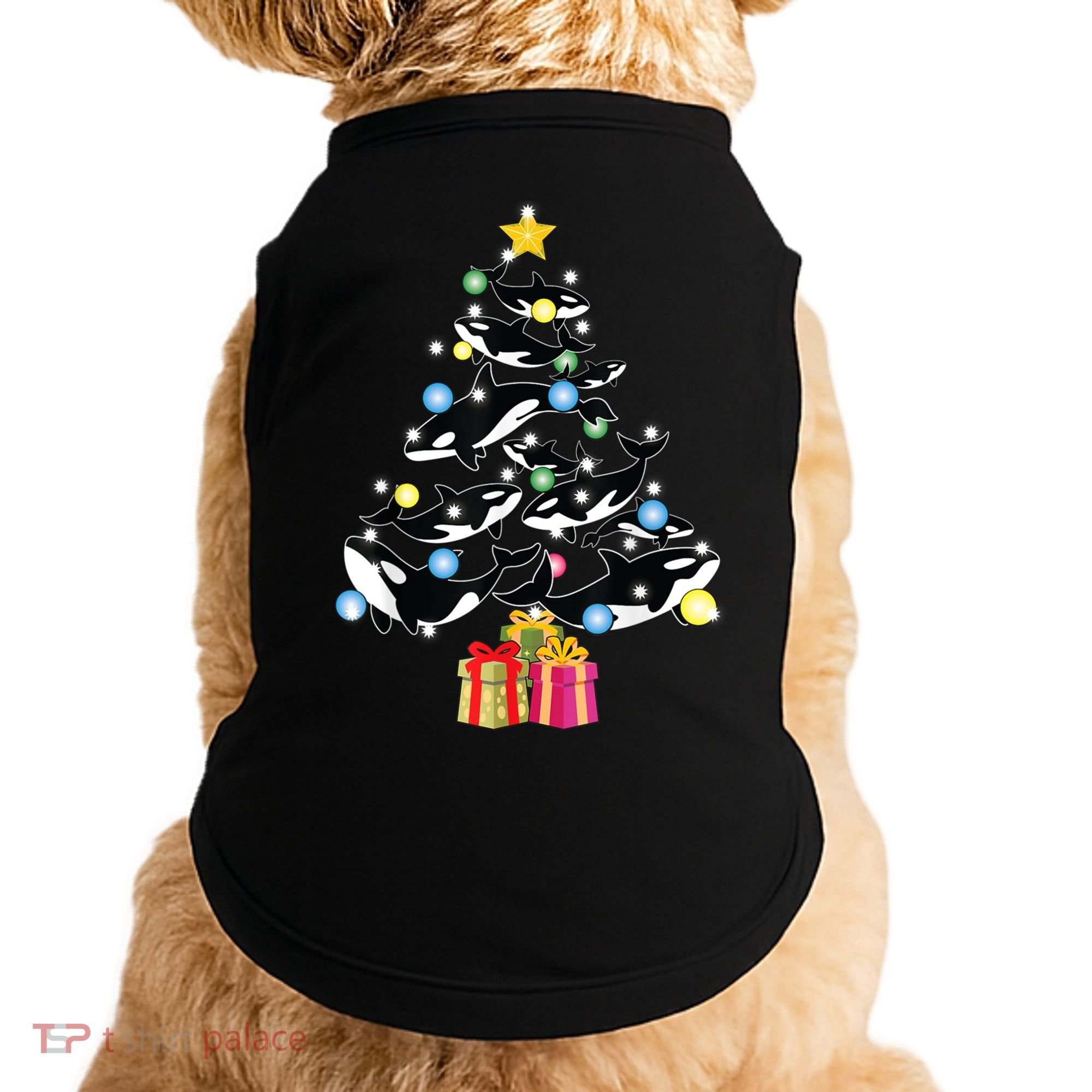 Orca Killer Whale Christmas Tree Orca Whales Lover Gift Doggie Tank