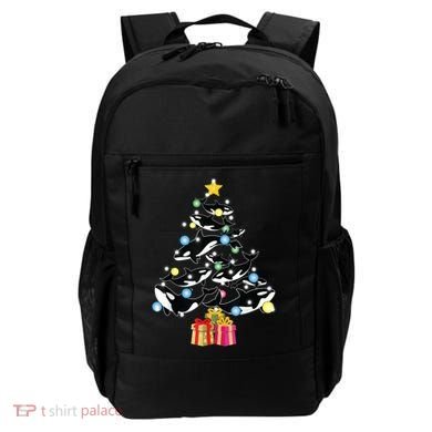 Orca Killer Whale Christmas Tree Orca Whales Lover Gift Backpack