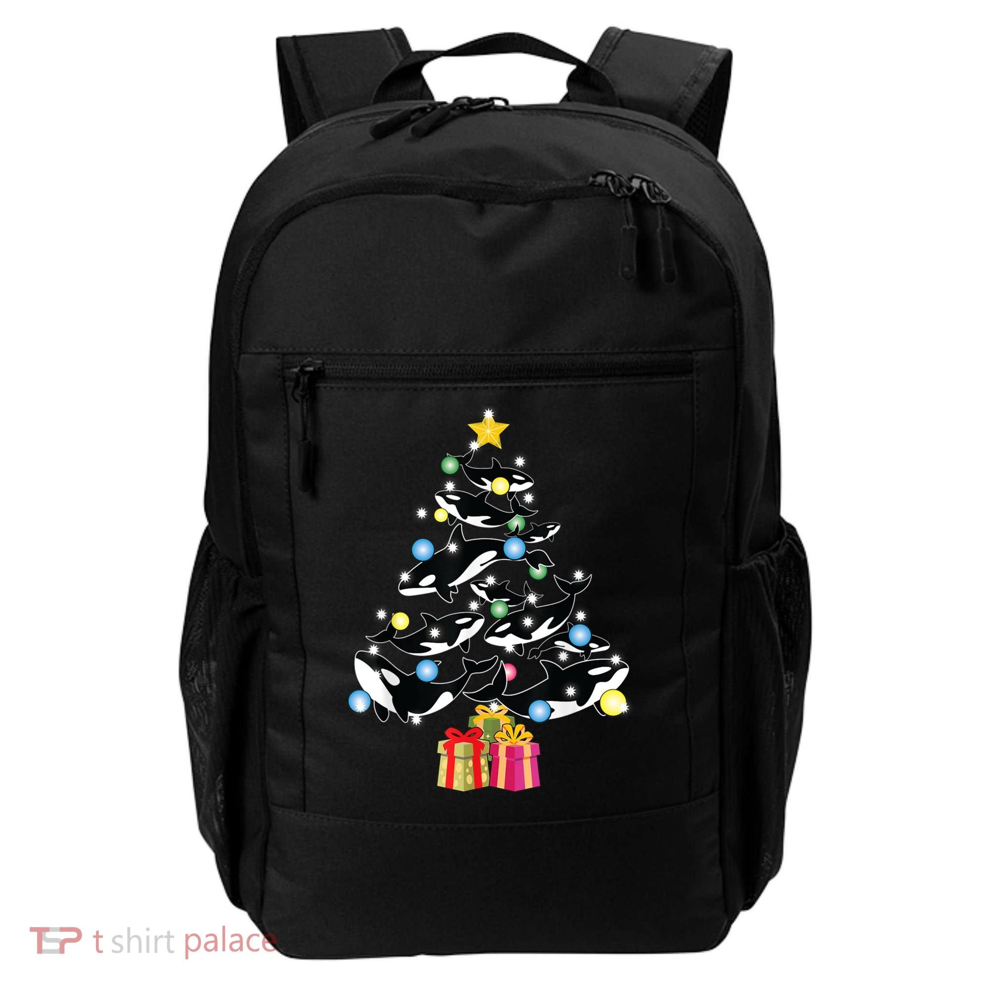 Orca Killer Whale Christmas Tree Orca Whales Lover Gift Backpack