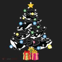 Orca Killer Whale Christmas Tree Orca Whales Lover Gift Beanie thumb 2