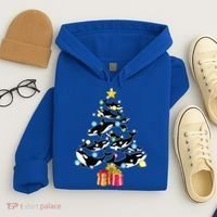 Orca Killer Whale Christmas Tree Orca Whales Lover Gift Hoodie thumb 4