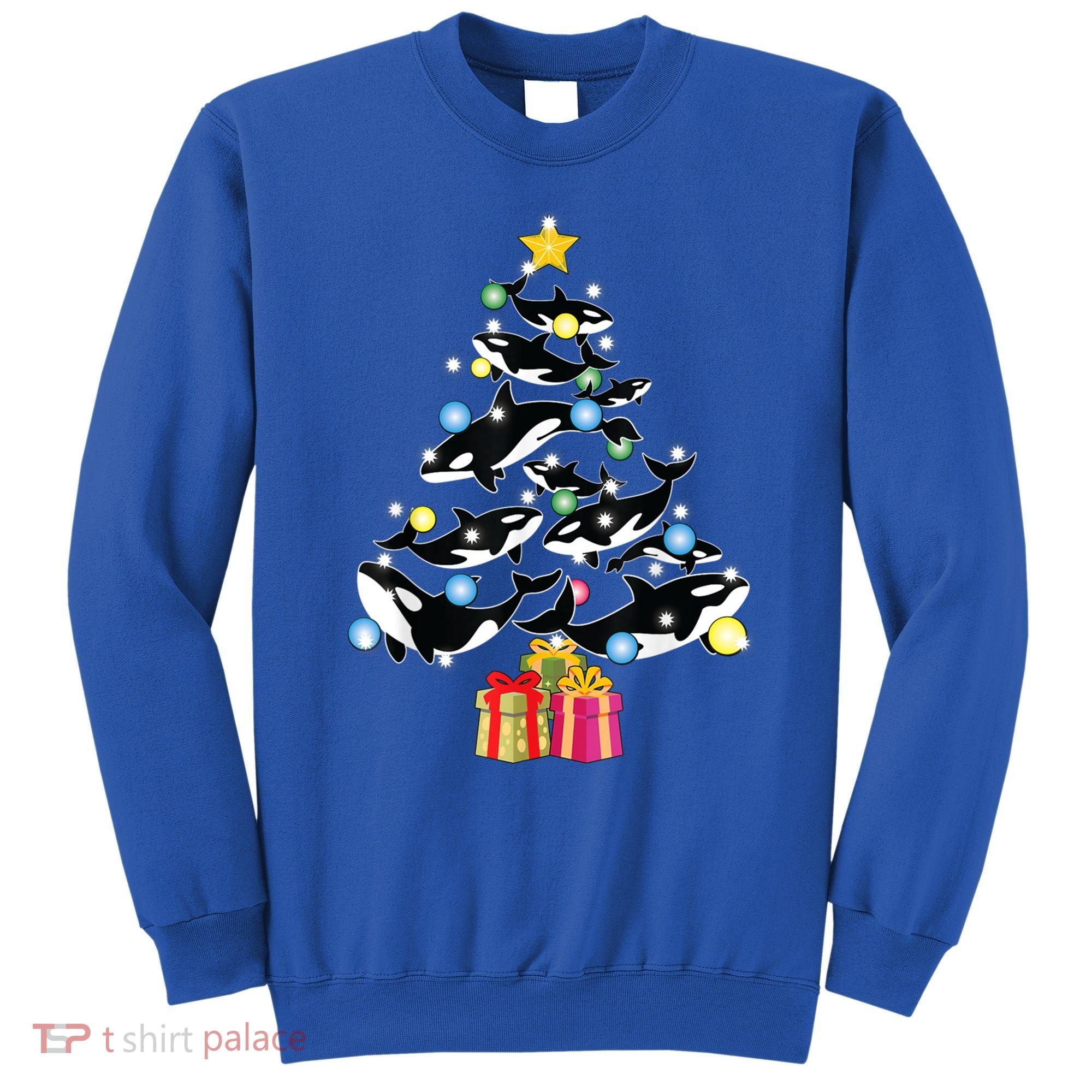 Orca Killer Whale Christmas Tree Orca Whales Lover Gift Sweatshirt