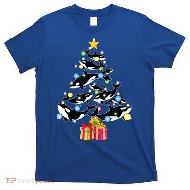 Orca Killer Whale Christmas Tree Orca Whales Lover Gift T-Shirt