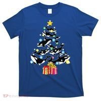 Orca Killer Whale Christmas Tree Orca Whales Lover Gift T-Shirt thumb 0