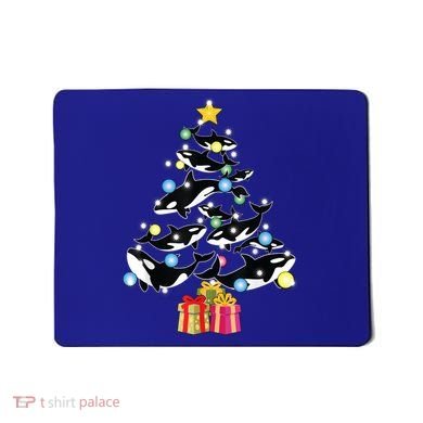 Orca Killer Whale Christmas Tree Orca Whales Lover Gift Mousepad