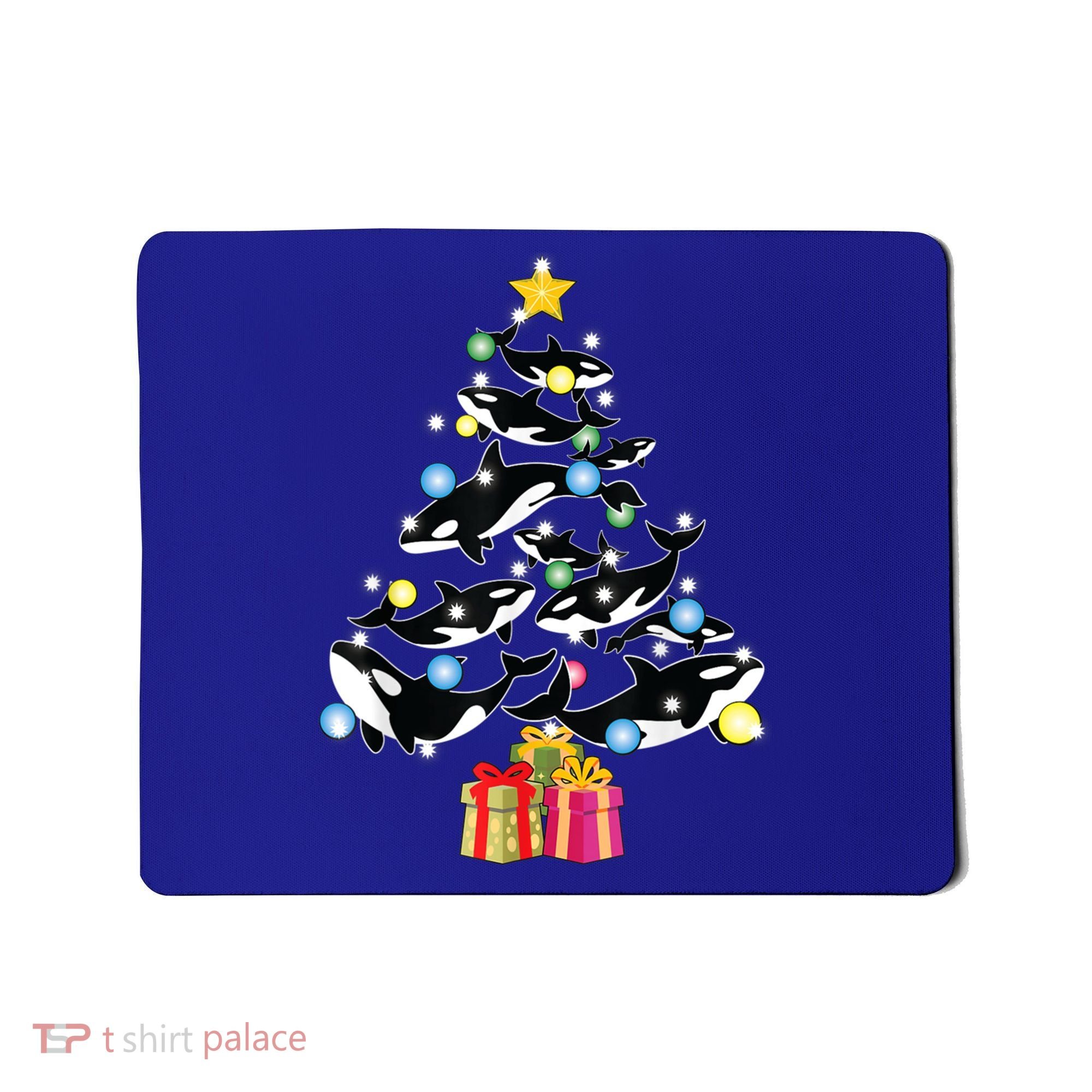 Orca Killer Whale Christmas Tree Orca Whales Lover Gift Mousepad