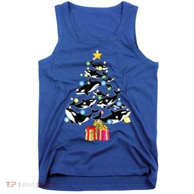 Orca Killer Whale Christmas Tree Orca Whales Lover Gift Tank Top