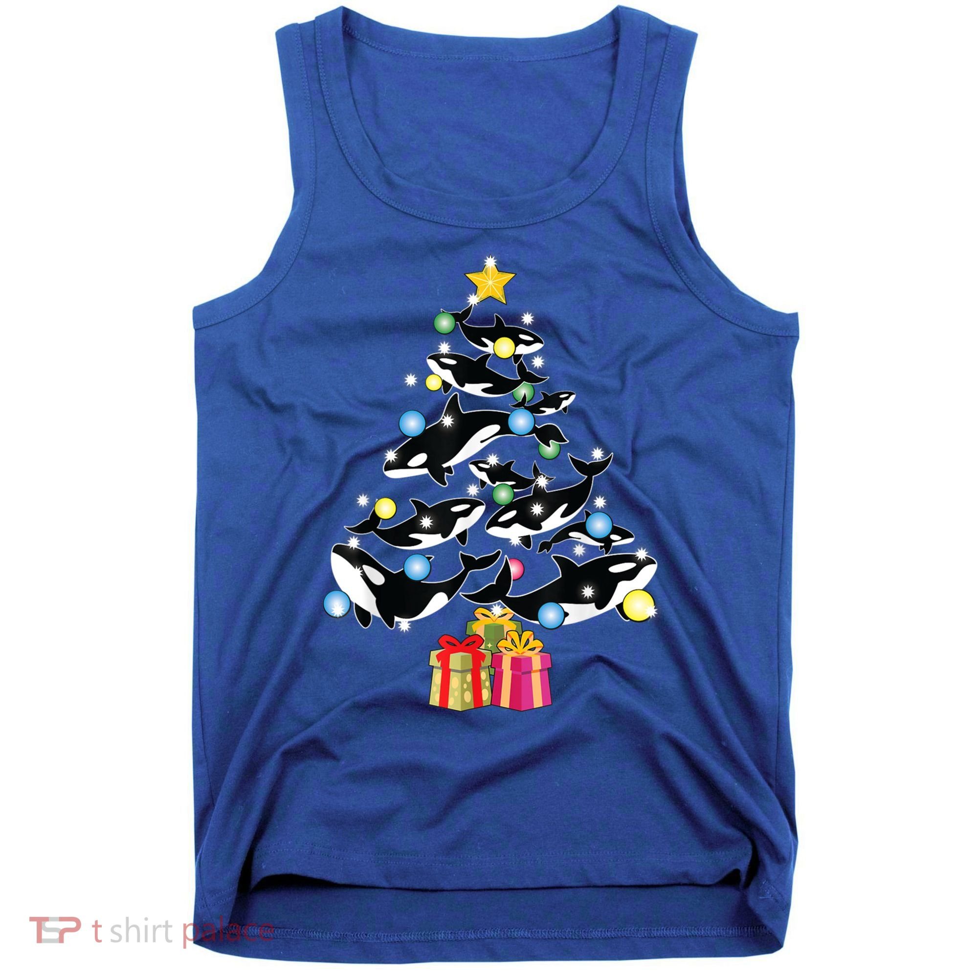 Orca Killer Whale Christmas Tree Orca Whales Lover Gift Tank Top