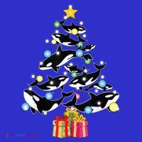 Orca Killer Whale Christmas Tree Orca Whales Lover Gift Visor thumb 3