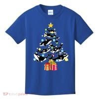 Orca Killer Whale Christmas Tree Orca Whales Lover Gift Kids T-Shirt thumb 0