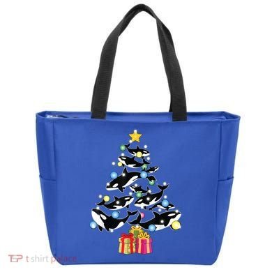Orca Killer Whale Christmas Tree Orca Whales Lover Gift Tote Bag