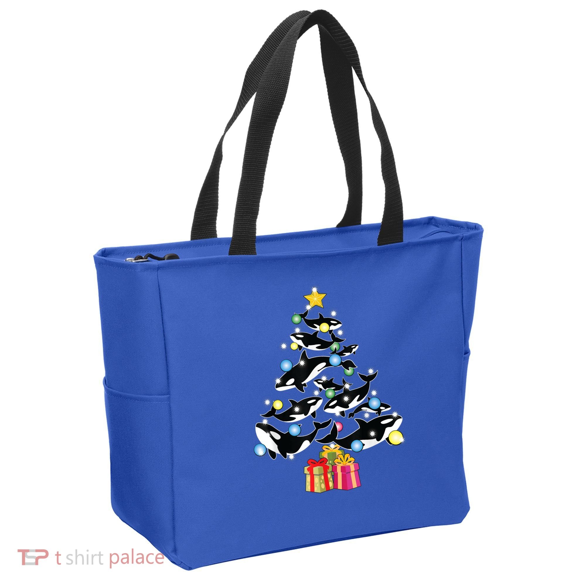 Orca Killer Whale Christmas Tree Orca Whales Lover Gift Tote Bag