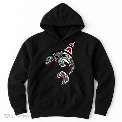 Orca Killer Whale Pacific Northwest Alaska Native American Hoodie
