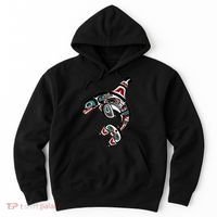 Orca Killer Whale Pacific Northwest Alaska Native American Hoodie thumb 0