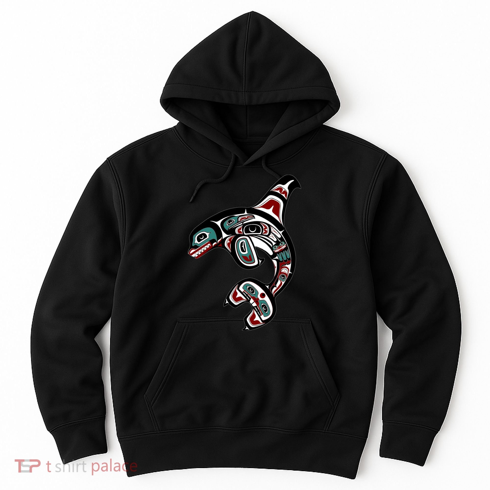 Orca Killer Whale Pacific Northwest Alaska Native American Hoodie