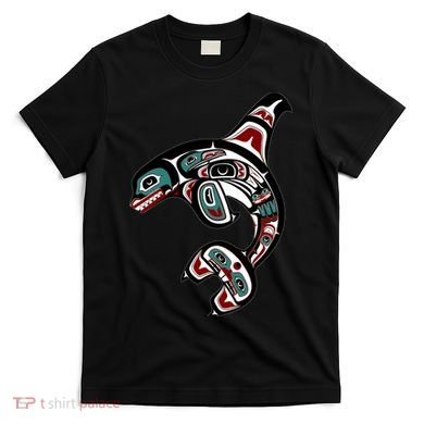 Orca Killer Whale Pacific Northwest Alaska Native American T-Shirt