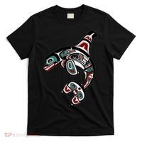 Orca Killer Whale Pacific Northwest Alaska Native American T-Shirt thumb 0