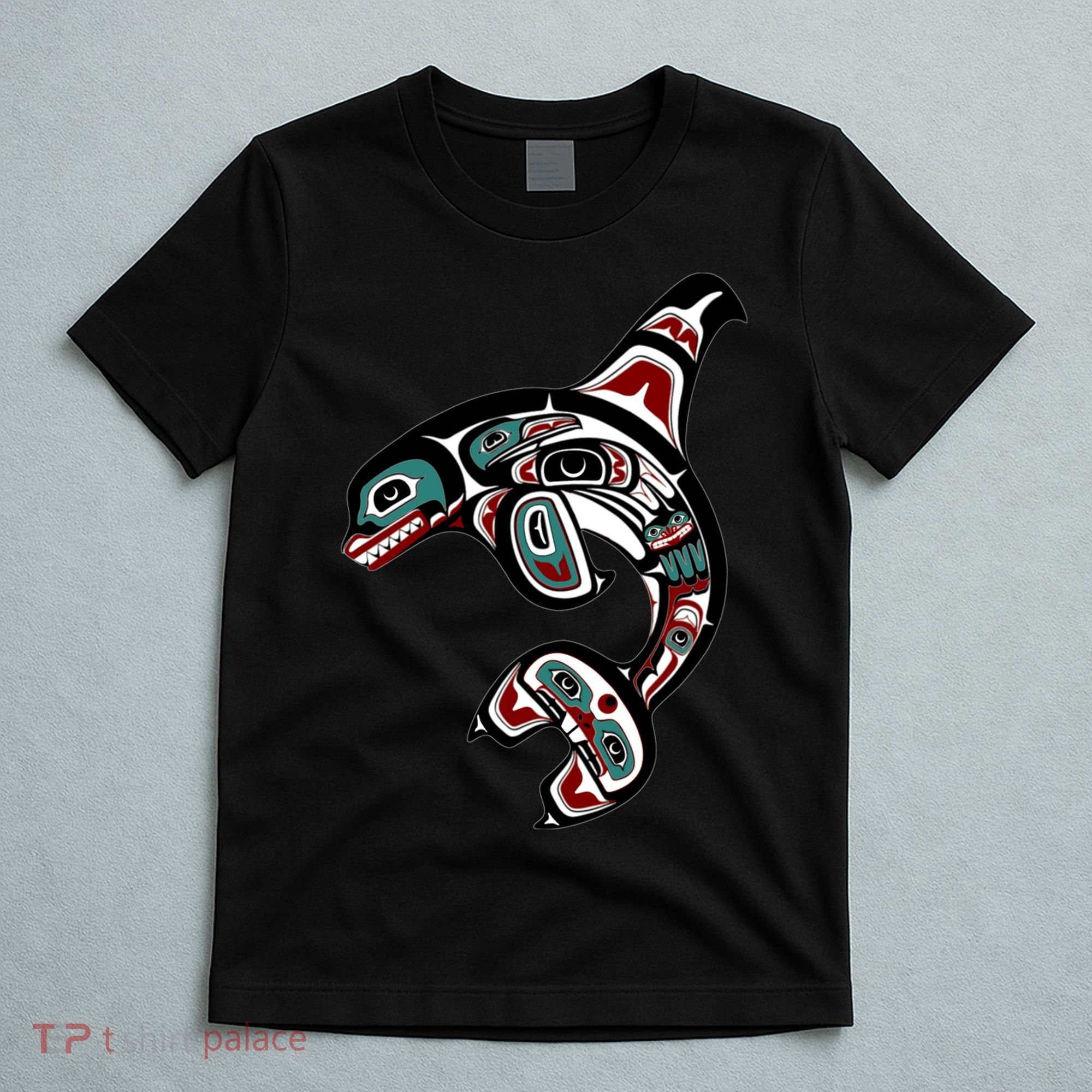 Orca Killer Whale Pacific Northwest Alaska Native American T-Shirt