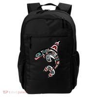 Orca Killer Whale Pacific Northwest Alaska Native American Backpack thumb 0