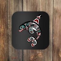 Orca Killer Whale Pacific Northwest Alaska Native American Coaster thumb 0