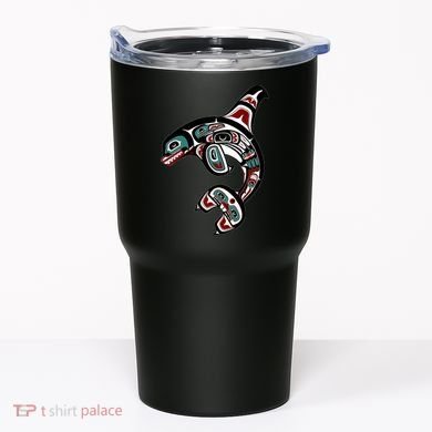 Orca Killer Whale Pacific Northwest Alaska Native American Tumbler