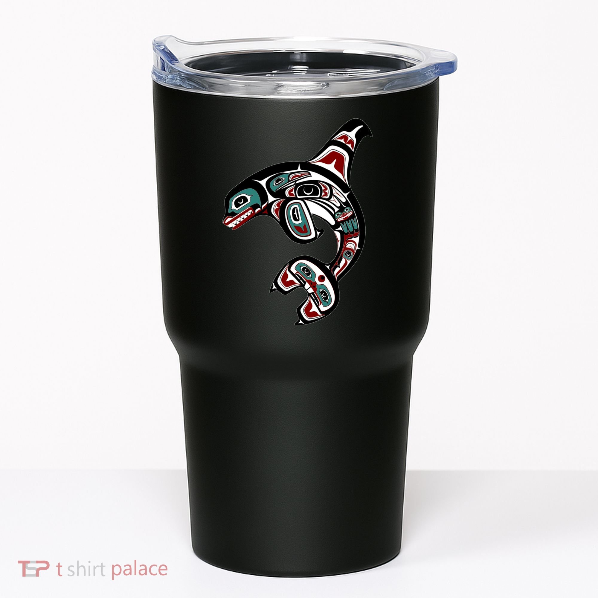 Orca Killer Whale Pacific Northwest Alaska Native American Tumbler