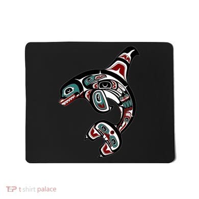 Orca Killer Whale Pacific Northwest Alaska Native American Mousepad