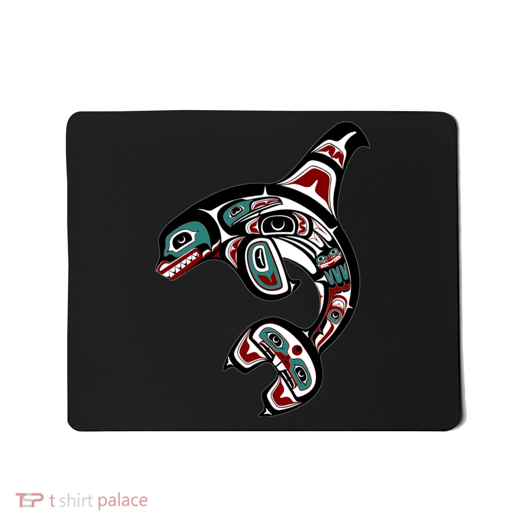 Orca Killer Whale Pacific Northwest Alaska Native American Mousepad