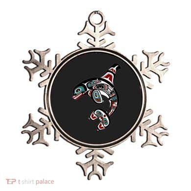 Orca Killer Whale Pacific Northwest Alaska Native American Ornament