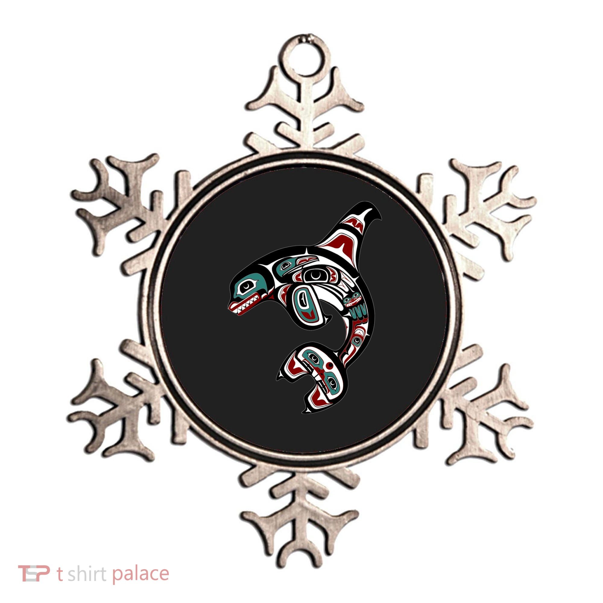 Orca Killer Whale Pacific Northwest Alaska Native American Ornament