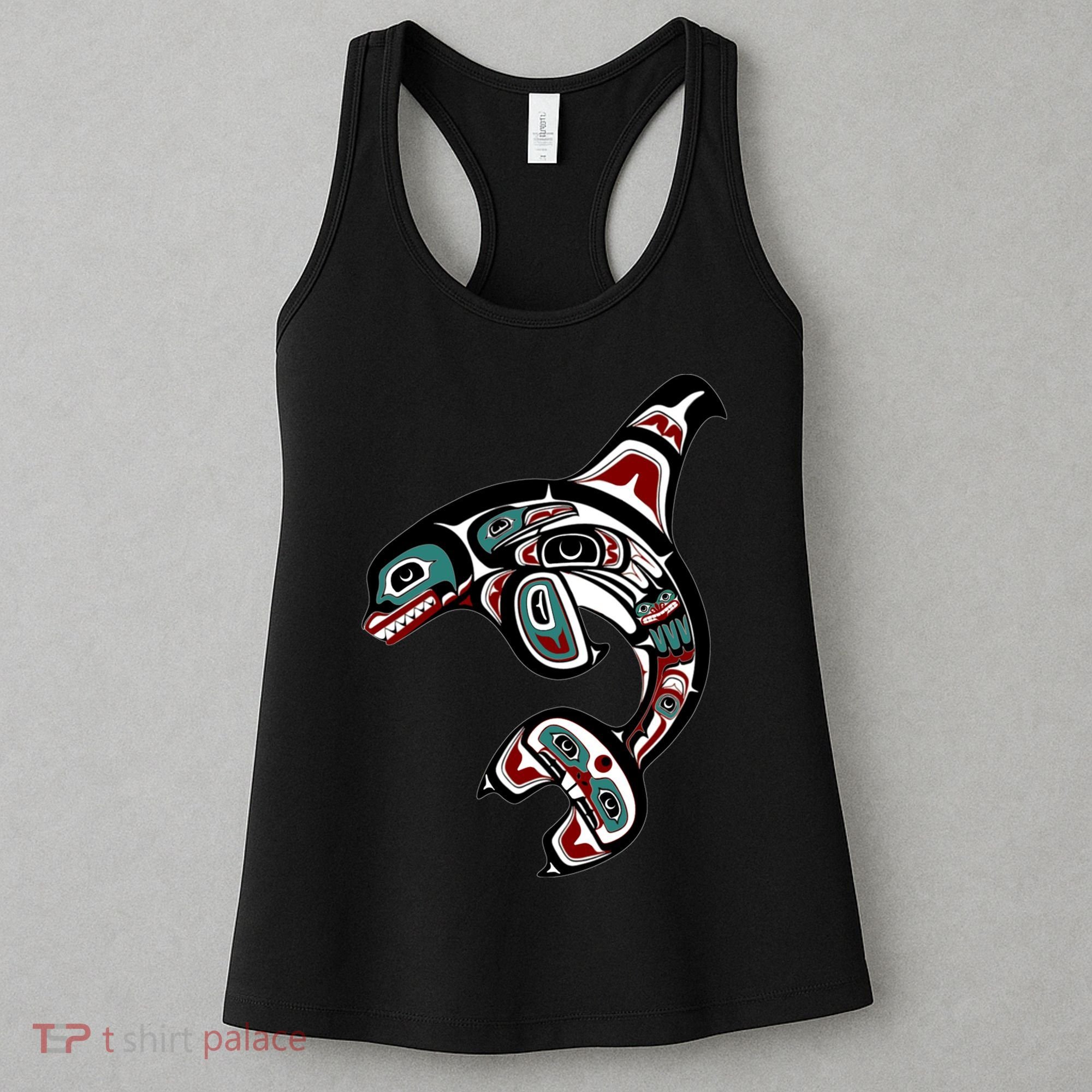 Orca Killer Whale Pacific Northwest Alaska Native American Women's Tank Top