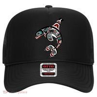 Orca Killer Whale Pacific Northwest Alaska Native American Hat thumb 0