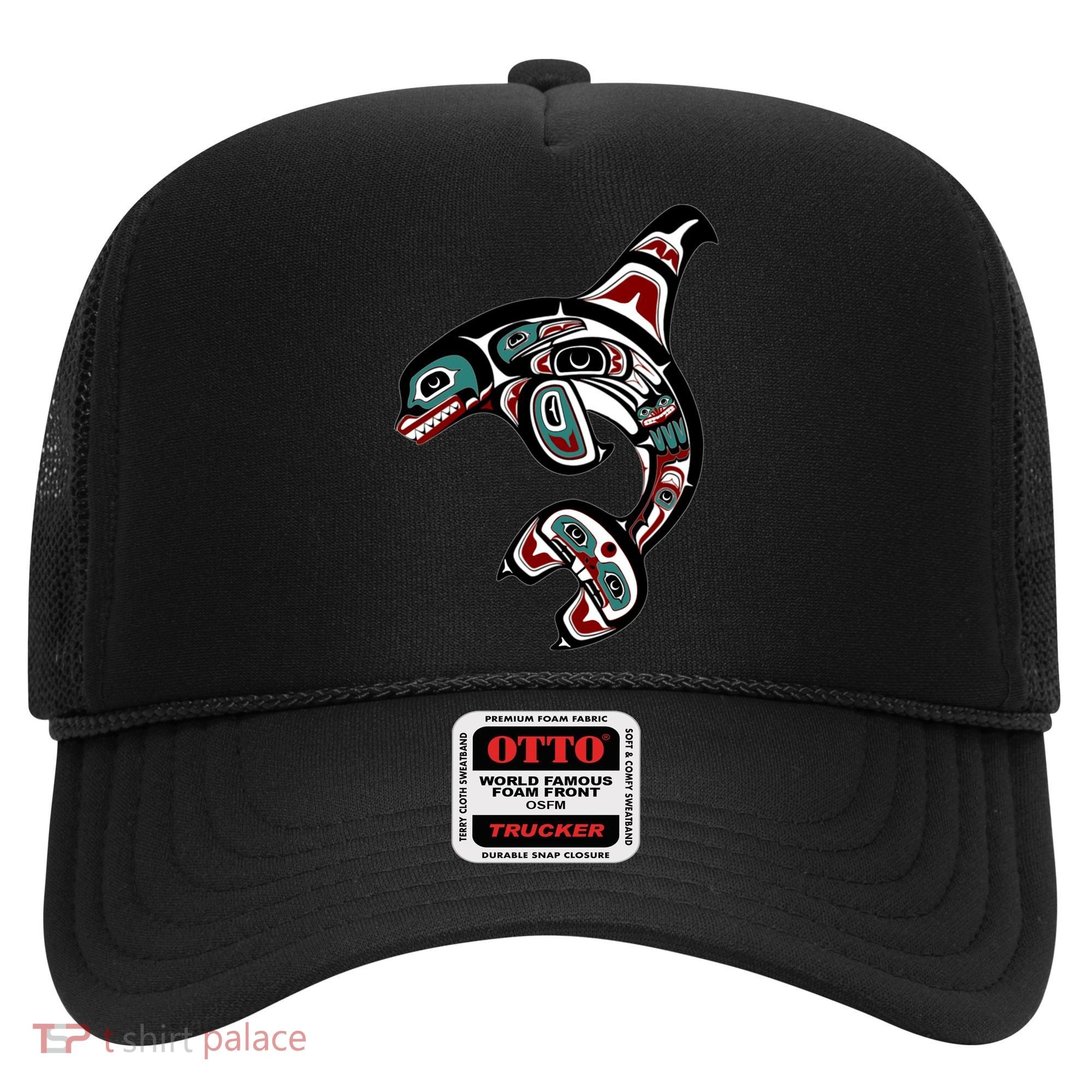 Orca Killer Whale Pacific Northwest Alaska Native American Hat