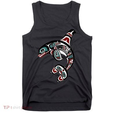 Orca Killer Whale Pacific Northwest Alaska Native American Tank Top