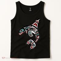 Orca Killer Whale Pacific Northwest Alaska Native American Tank Top thumb 2