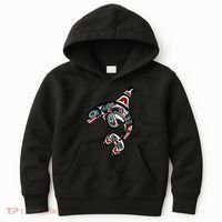 Orca Killer Whale Pacific Northwest Alaska Native American Kids Hoodie thumb 0