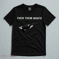 Orca Killer Whale Fuck Them Boats Funny Boat Whale T-Shirt thumb 5