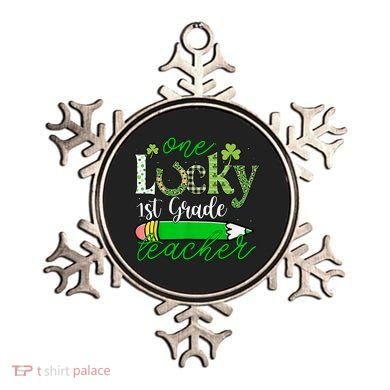 One Lucky 1st Grade Teacher St PatrickS Day Pencil Leopard Ornament