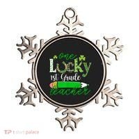 One Lucky 1st Grade Teacher St PatrickS Day Pencil Leopard Ornament thumb 0
