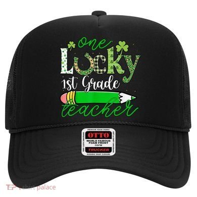One Lucky 1st Grade Teacher St PatrickS Day Pencil Leopard Hat