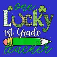 One Lucky 1st Grade Teacher St PatrickS Day Pencil Leopard Mousepad thumb 1