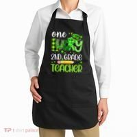 One Lucky 2nd Grade Teacher Pencil Shamrock St Patricks Day Apron thumb 2