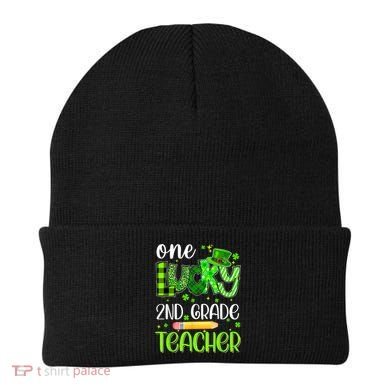 One Lucky 2nd Grade Teacher Pencil Shamrock St Patricks Day Beanie