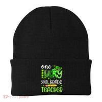 One Lucky 2nd Grade Teacher Pencil Shamrock St Patricks Day Beanie thumb 0