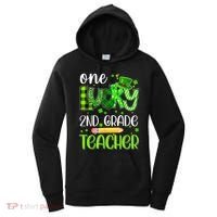 One Lucky 2nd Grade Teacher Pencil Shamrock St Patricks Day Women's Hoodie thumb 0